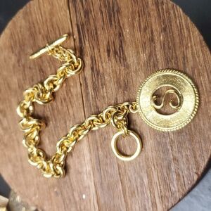 Hobe collectible B3208 monogram charm bracelet initial S highly sought rare find